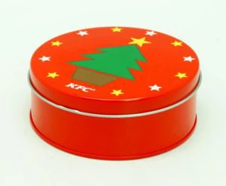 Scatola di immagazzinaggio di latta rotonda D105